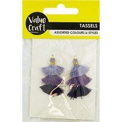 AussieSuperStore Haberdashery Supplies Triple Layer Tassels (in 4 colors) Triple Layer Tassels (in 4 colors) | Trims for Sewing | Sewing Supplies