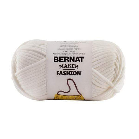 AussieSuperStore Haberdashery Supplies White Bernat Maker Fashion Yarn (in 8 colors) Bernat Maker Fashion Yarn (in 8 colors) | Knitting Wool | Yarn | Crotchet Yarn Part Number 020990-06001 020990