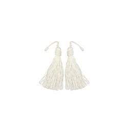 AussieSuperStore Haberdashery Supplies White Rayon 11 cm Tassels (in 8 colors) Rayon 11 cm Tassels (in 8 colors) | Trims for sewing 9323823109165 TAS004