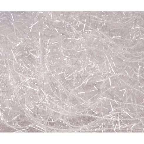 AussieSuperStore Haberdashery Supplies White Tinsel Yarn (in 4 colours) Tinsel Yarn (in 4 colours) | Christmas Décor Tinsel | Yarn | Crotchet Yarn TH025WT