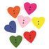 AussieSuperStore Haberdashery Supplies Wood Buttons Hearts 15mm Wood Buttons Hearts 15mm | Craft Buttons | Sewing Buttons 9331468058809 VCWB16