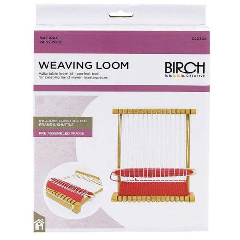 AussieSuperStore Haberdashery Supplies Wooden Weaving Loom 24.5 x 20cm Wooden Weaving Loom 24.5 x 20cm | Adjustable Crotchet Yarn & Wool tool Supplies Part Number 020305 020305