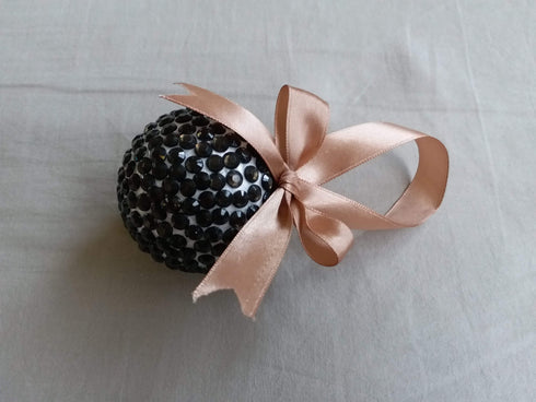 AussieSuperStore Handmade Products Black Christmas Rhinestones Balls Hanging (in 5 colours) Christmas Rhinestones Balls Hanging | Christmas Tree Decorative Ornament AUSSIE2