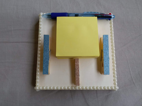 AussieSuperStore Handmade Products Fridge Magnet Shopping List and Wooden Pegs for Bills Fridge Magnet Shopping List and Wooden Pegs for Bills | Magnetic Grocery List AUSSIE26