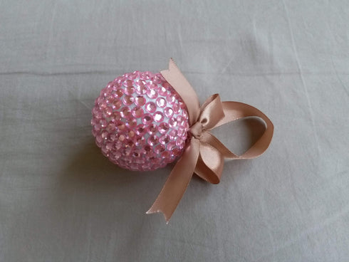 AussieSuperStore Handmade Products Pink Christmas Rhinestones Balls Hanging (in 5 colours) Christmas Rhinestones Balls Hanging | Christmas Tree Decorative Ornament AUSSIE4