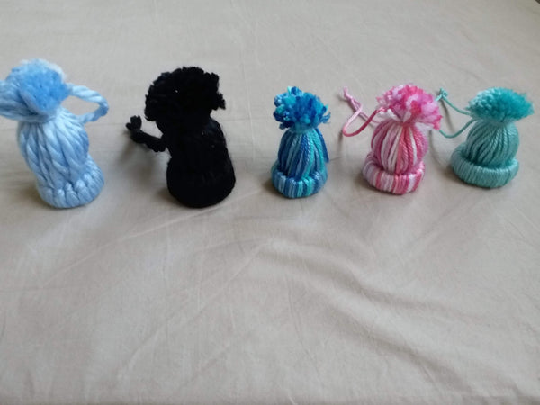 AussieSuperStore Handmade Products Yarn Hanging Hats Yarn Hanging Hats | Handmade Christmas Tree Decorative Ornament