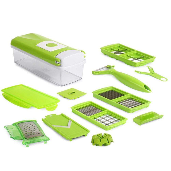 AussieSuperStore Homeware Supplies 12-in-1 Kitchen Vegetable Slicer, Dicer, Chopper, Cutter, Peeler 12-in-1Kitchen Vegetable Slicer,Dicer,Chopper,Cutter,Peeler|Kitchenware CB12FOODSLICERSET