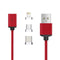 AussieSuperStore Homeware Supplies 3 in 1(Micro USB + 8 Pin Lightning USB + USB Type C Magnetic Data)Charger Cable Red 3in1(Micro USB+8Pin Lightning USB+USB TypeC Magnetic Data)Charger Cable CB3IN1MEGCBLRED