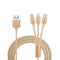 AussieSuperStore Homeware Supplies 3 in 1 Nylon Cables Gold 1m 3 in 1 Nylon Cables Gold 1m | Car iPhone Android Accessories ZMI3IN1NLYNGLD