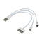 AussieSuperStore Homeware Supplies 3 in 1 USB Charger Cable Adapter 3 in 1 USB Charger Cable Adapter | Car iPhone Android Accessories CB3IN1ADAPCABWHI