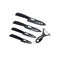 AussieSuperStore Homeware Supplies 5 Piece Super Sharp Ceramic Knife Set & Vegetable Peeler with Protective Sheath Covers Super Sharp Ceramic Chef Knife Set & Vegetable Peeler with Cover CB4CERAMICBLK