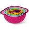 AussieSuperStore Homeware Supplies 8 Piece Nested Colorful Kitchen Kit with Measuring Cups & Spoons CB8RAINBOWLS