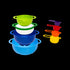 AussieSuperStore Homeware Supplies 8 Piece Nested Colorful Kitchen Kit with Measuring Cups & Spoons CB8RAINBOWLS