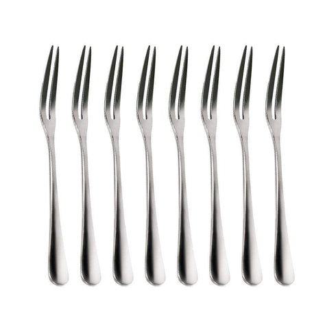 AussieSuperStore Homeware Supplies 8-piece Stainless Steel Fruit Forks 8-piece Stainless Steel Fruit Forks | Bistro Appetiser Cocktail Fork CBSTAINLESSFORKX8