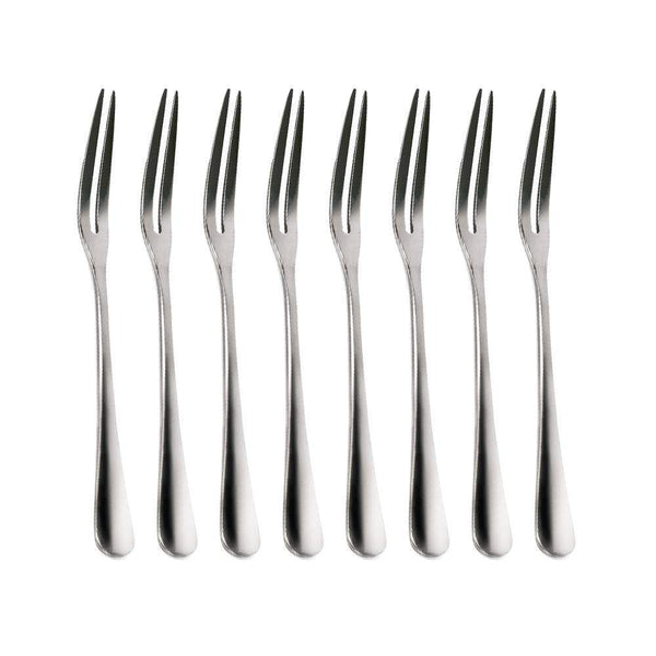AussieSuperStore Homeware Supplies 8-piece Stainless Steel Fruit Forks 8-piece Stainless Steel Fruit Forks | Bistro Appetiser Cocktail Fork CBSTAINLESSFORKX8