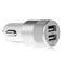 AussieSuperStore Homeware Supplies Aluminium 2-port USB Universal Car Charger White Aluminium 2-port USB Universal Car Charger White | Car Mobile accessories CBDUALCARCHARGERWHT