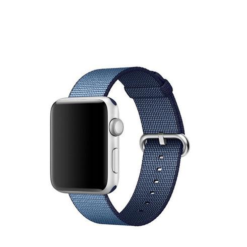 AussieSuperStore Homeware Supplies Apple Watch Woven Nylon Band Strap Replacement Handmade 38mm Lake Blue Apple Watch Woven Nylon Band Strap Replacement 38mm Lake Blue CBNYLONBANDLBLUS