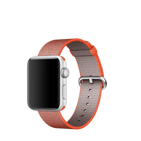 AussieSuperStore Homeware Supplies Apple Watch Woven Nylon Band Strap Replacement Handmade 38mm Orange Gray Apple Watch Woven Nylon Band Strap Replacement 38mm Orange Gray CBNYLONBANDORGRYS
