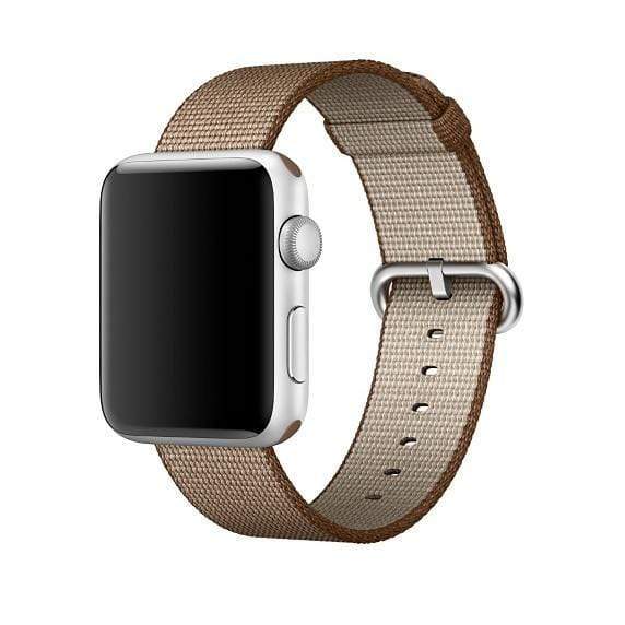 AussieSuperStore Homeware Supplies Apple Watch Woven Nylon Band Strap Replacement Handmade 42mm Coffe CBNYLONBANDCOFF