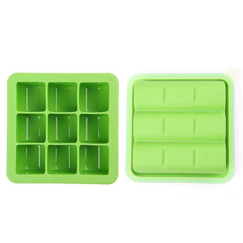 AussieSuperStore Homeware Supplies Baby Food Freezer Trays 9 Portion Container with Lids Baby Food Freezer Trays 9 Portion Container with Lid | Ice cube tray CB9BLOCKICETRAYC