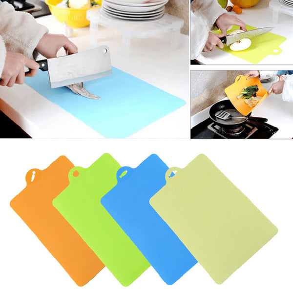 AussieSuperStore Homeware Supplies Bendable Antibacterial Wear Soft Chopping Block Hanging Cutting Board CBBACUTTINGBOARDRD