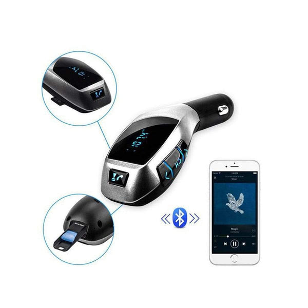 AussieSuperStore Homeware Supplies Bluetooth Car Kit Wireless Fm Transmitter Radio Adapter FM Modulator Music Mp3 USB Player Bluetooth Car Kit Wireless Fm Radio Adapter Music Usb Player Audio CBCARBTMP3FMTFUSB
