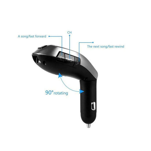 AussieSuperStore Homeware Supplies Bluetooth Car Kit Wireless Fm Transmitter Radio Adapter FM Modulator Music Mp3 USB Player Bluetooth Car Kit Wireless Fm Radio Adapter Music Usb Player Audio CBCARBTMP3FMTFUSB