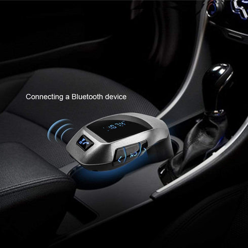 AussieSuperStore Homeware Supplies Bluetooth Car Kit Wireless Fm Transmitter Radio Adapter FM Modulator Music Mp3 USB Player Bluetooth Car Kit Wireless Fm Radio Adapter Music Usb Player Audio CBCARBTMP3FMTFUSB