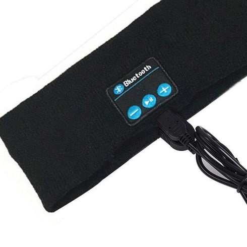AussieSuperStore Homeware Supplies Bluetooth Music Headband Stereo Sleep Sport Running Yoga Headset Black CBBTHEADBANDBLK