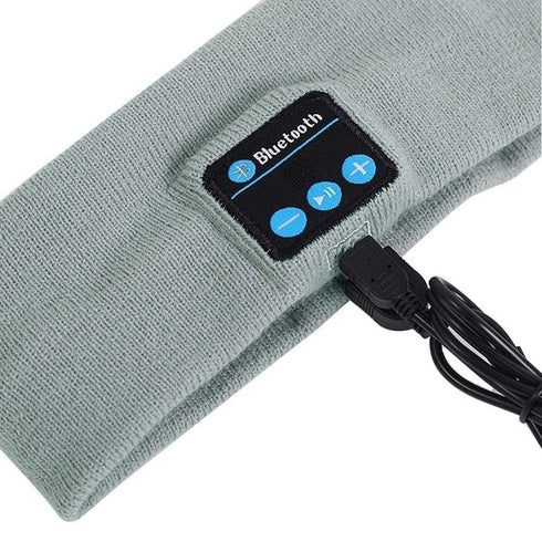 AussieSuperStore Homeware Supplies Bluetooth Music Headband Stereo Sleep Sport Running Yoga Headset Gray CBBTHEADBANDGRAY