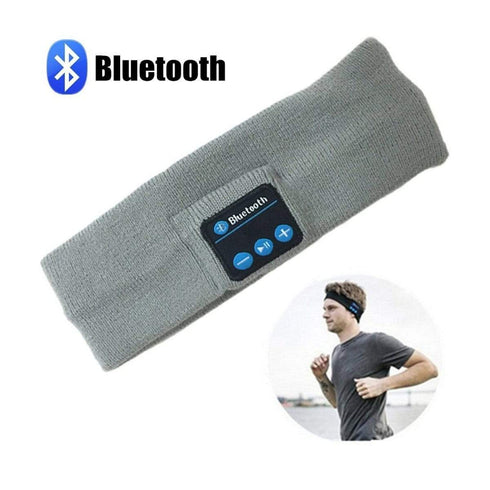 AussieSuperStore Homeware Supplies Bluetooth Music Headband Stereo Sleep Sport Running Yoga Headset Gray CBBTHEADBANDGRAY