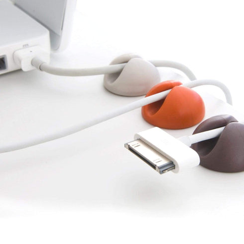 AussieSuperStore Homeware Supplies Cable Organizer Drops Cord Management - Muted Colors Cable Organizer Drops Cord Management | Computer Cables Organiser CBCABDROPMUT