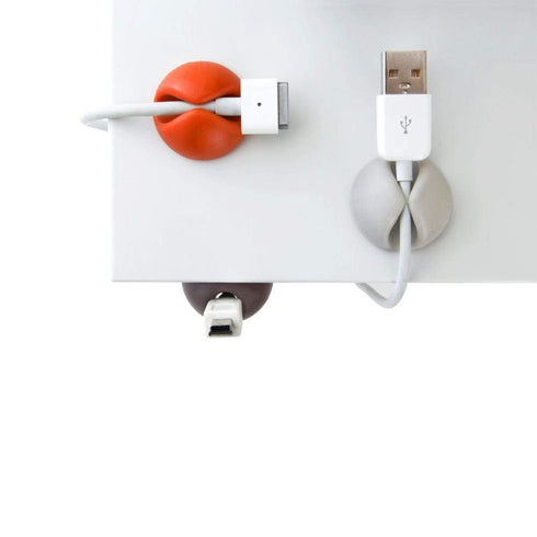 AussieSuperStore Homeware Supplies Cable Organizer Drops Cord Management - Muted Colors Cable Organizer Drops Cord Management | Computer Cables Organiser CBCABDROPMUT