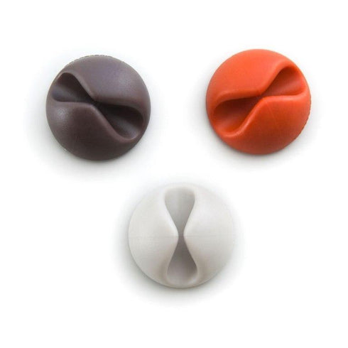 AussieSuperStore Homeware Supplies Cable Organizer Drops Cord Management - Muted Colors Cable Organizer Drops Cord Management | Computer Cables Organiser CBCABDROPMUT