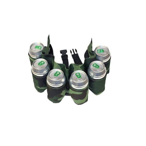 AussieSuperStore Homeware Supplies Camouflage Beer Belt Camouflage Beer Belt | Beer 6 Can & Bottles Waist Holder Belt CBBEERBELT