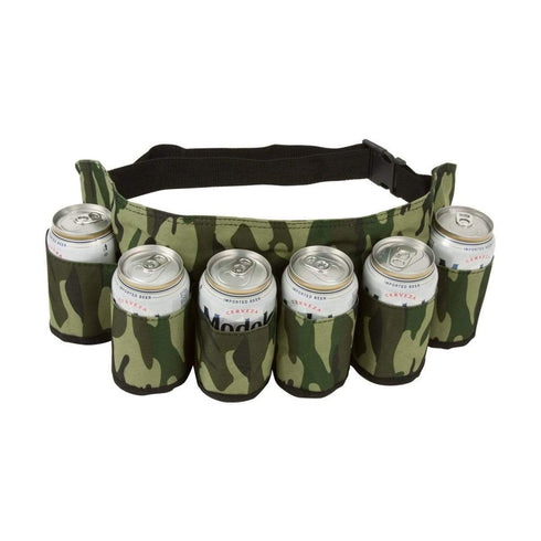 AussieSuperStore Homeware Supplies Camouflage Beer Belt Camouflage Beer Belt | Beer 6 Can & Bottles Waist Holder Belt CBBEERBELT