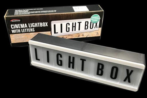 AussieSuperStore Homeware Supplies Cinema Lightbox with Letters Cinema Lightbox with Letters | Home Decorations DUR4458
