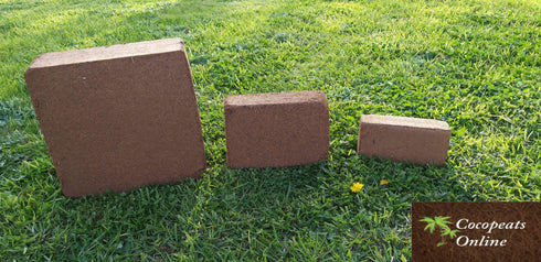 AussieSuperStore Homeware Supplies Coir Pith or Coco Peat Low EC Blocks (in 3 sizes) Coir Pith or Coco Peat Low EC Blocks | Cocopeat Coir Pith Block | Coco Coir Block
