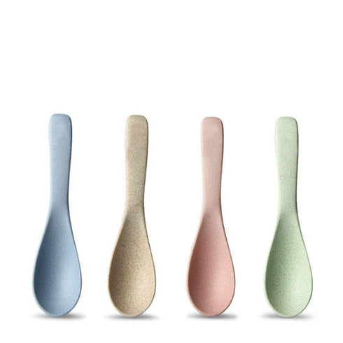 AussieSuperStore Homeware Supplies Colorful Drop-resistant Wheat Straw Plastic Spoons for Soup, Porridge, Cereal Colorful Dropresistant Wheat Straw Plastic Spoons Soup Porridge Cereal CB4PCWHEATSPOON