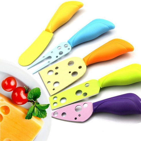 AussieSuperStore Homeware Supplies Colour Blocking Cheese Serving Set Colour Blocking Cheese Serving Set | Kitchen Gadgets Utensils CBCHEESCUTTER