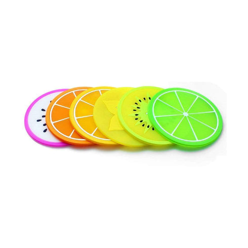AussieSuperStore Homeware Supplies Cool-Cute Fruits Drink Coasters Cool-Cute Fruits Drink Coasters | Place-mat Pad | Coasters CBFRUITCOASTERPK