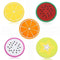 AussieSuperStore Homeware Supplies Cool-Cute Fruits Drink Coasters Cool-Cute Fruits Drink Coasters | Place-mat Pad | Coasters CBFRUITCOASTERPK