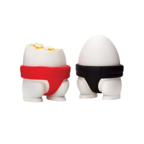 AussieSuperStore Homeware Supplies Creative Design Sumo Egg Cup Holder Creative Design Sumo Egg Cup Holder | Kitchen Egg Stand CBSUMOEGGHOLDERX2