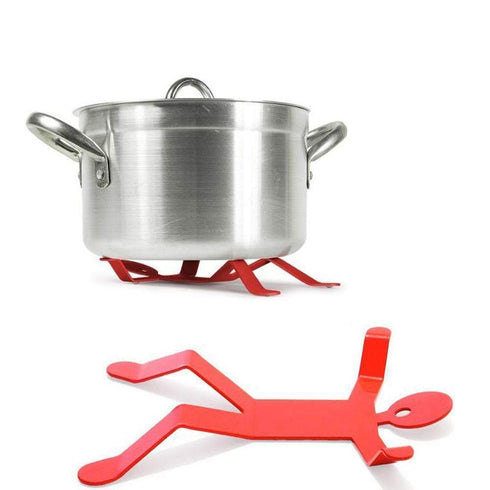AussieSuperStore Homeware Supplies Creative Metal Man Hot Pot Trivet Holder Creative Metal Man Hot Pot Trivet Holder | Heat Place Mat Holder CBKA10446