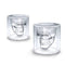 AussieSuperStore Homeware Supplies Crystal Skull Head Glass Drinking Cup Crystal Skull Head Glass Drinking Cup | Skull Shaped Drinking Glasses CBSKULLGLASSX2