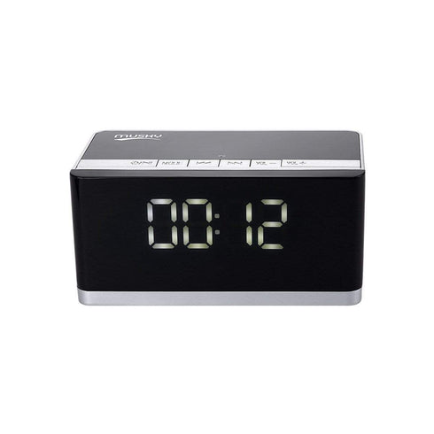 AussieSuperStore Homeware Supplies Digital LED Display Clock Alarm Wireless Bluetooth Speaker Digital LED Display Clock Alarm Wireless Bluetooth Speaker Radio Support CBBTMUSKYDY27