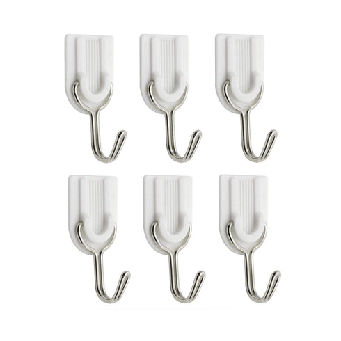 AussieSuperStore Homeware Supplies Door Self-Adhesive Hooks White Bathroom Door Self-Adhesive Hooks White | Stick on Hooks CBNHOOKSX6