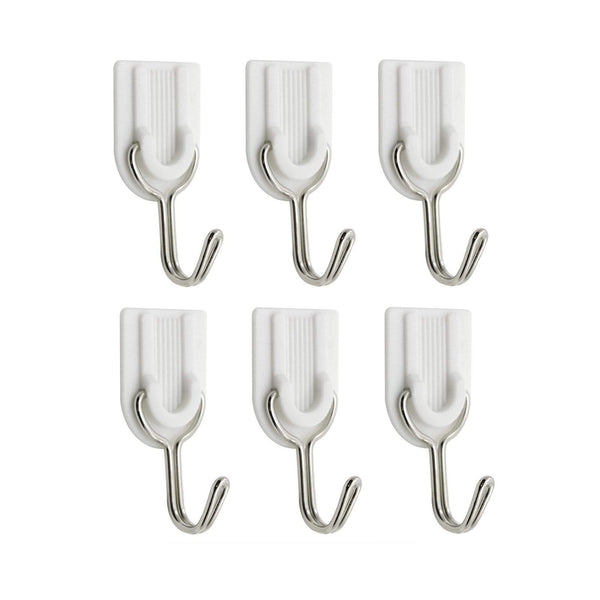 AussieSuperStore Homeware Supplies Door Self-Adhesive Hooks White Bathroom Door Self-Adhesive Hooks White | Stick on Hooks CBNHOOKSX6