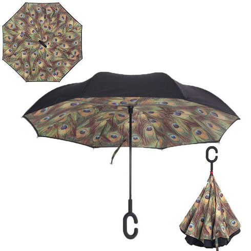 AussieSuperStore Homeware Supplies Double Layer Windproof UV Protection Reverse folding Umbrellas CBCUMBRELLAPEA