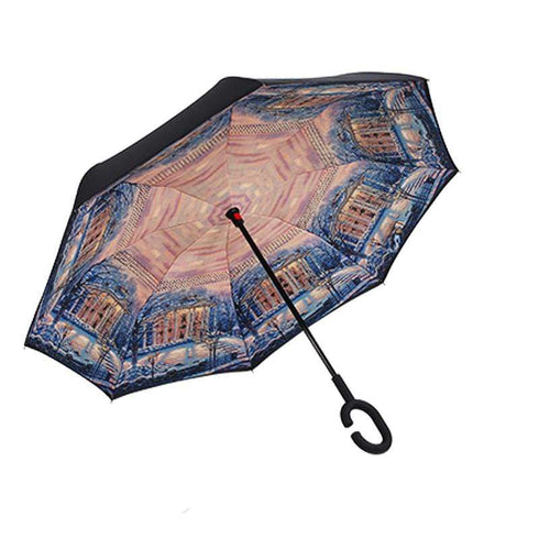 AussieSuperStore Homeware Supplies Double Layer Windproof UV Protection Reverse folding Umbrellas CBCUMBRELLASNOWN